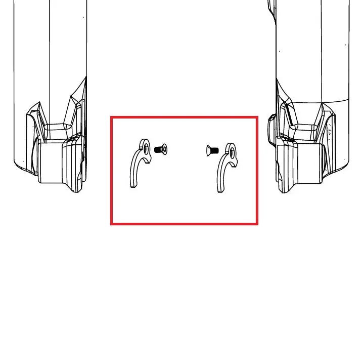 Adaptadores de buje ROCKSHOX ENDCAP 31>21mm PIKE C1/LYRIK D1/ZEB A2 FLIGHT ATTENDANT (2023+)