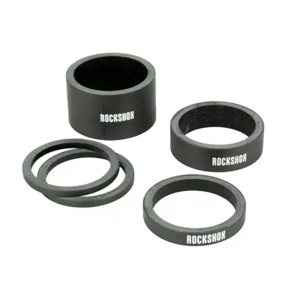 ROCKSHOX UD Carbon Kit Espaciador 1"1/8 Negro