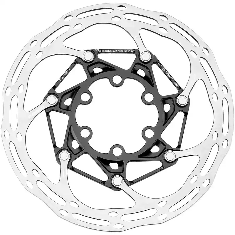 SRAM CENTERLINE Disco Flotante X 6 Agujeros + Tornillos Acero Negro