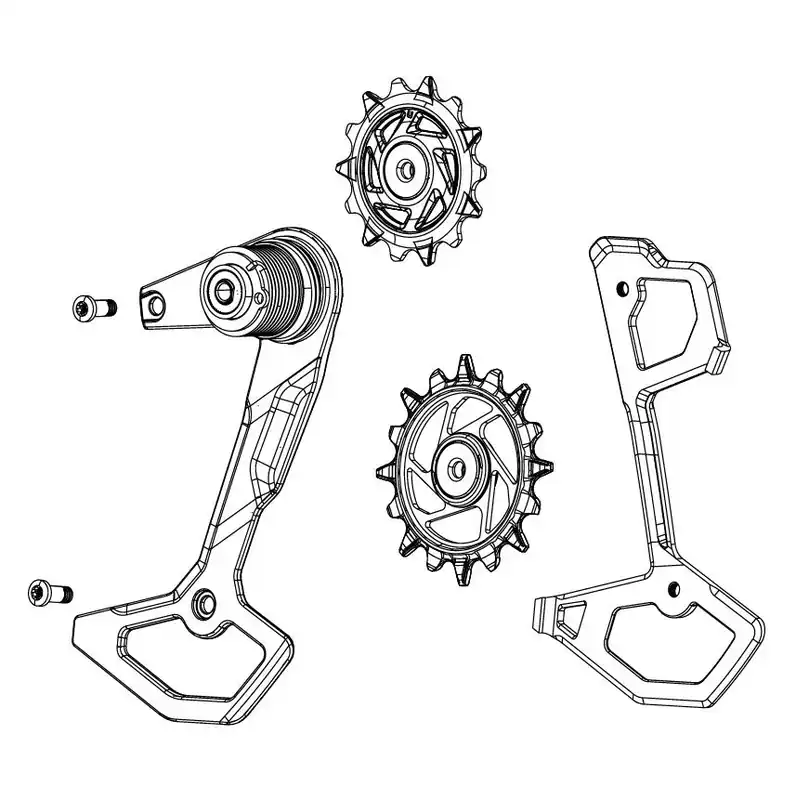 SRAM XX-SL T-TYPE EAGLE AXS Horquilla + Rodillos