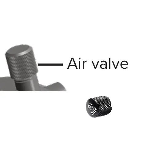 Tapón de válvula ROCKSHOX SCHRADER AIR CAP