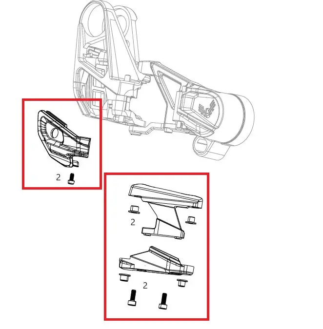 Kit de protección de desviador SRAM X0 T-Type Eagle AXS