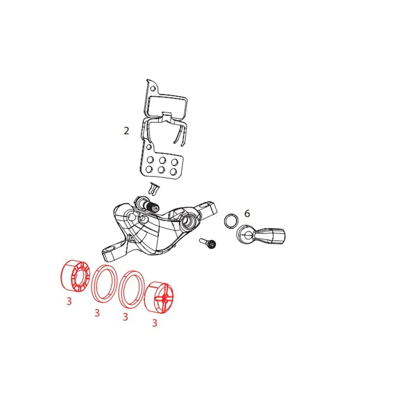 Kit pistones pinza SRAM RED22/700 B1