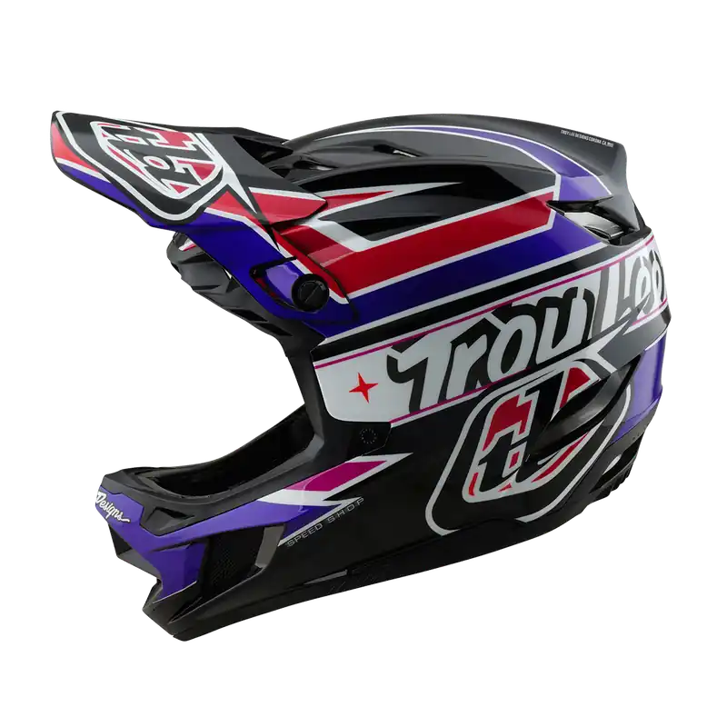 CASCO MTB Troy Lee Design D4 POLYACRYLITE MIPS LINEAR Negro