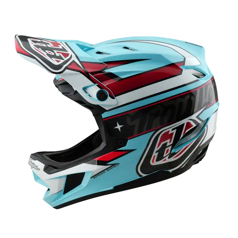 CASCO MTB Troy Lee Design D4 POLYACRYLITE MIPS LINEAR Azul