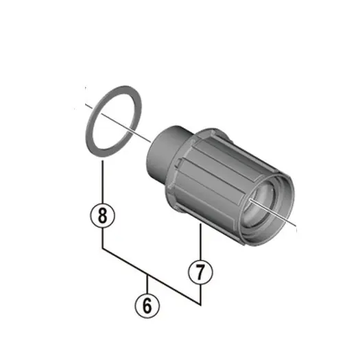 Núcleo de rueda libre SHIMANO FH-RS470/171 Tipo Shimano HG