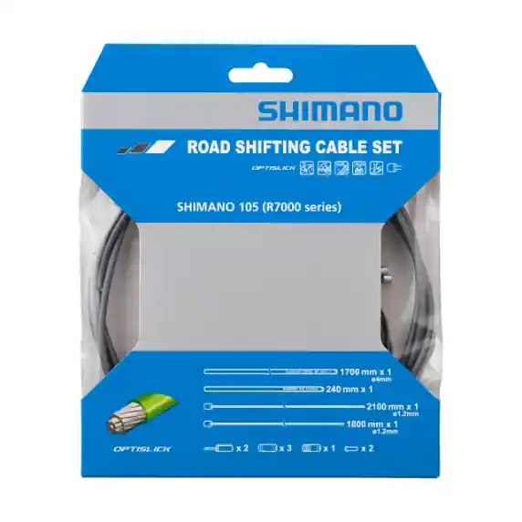 SHIMANO OT-SP41 Kit de cable y funda de cambio Optislick Gris