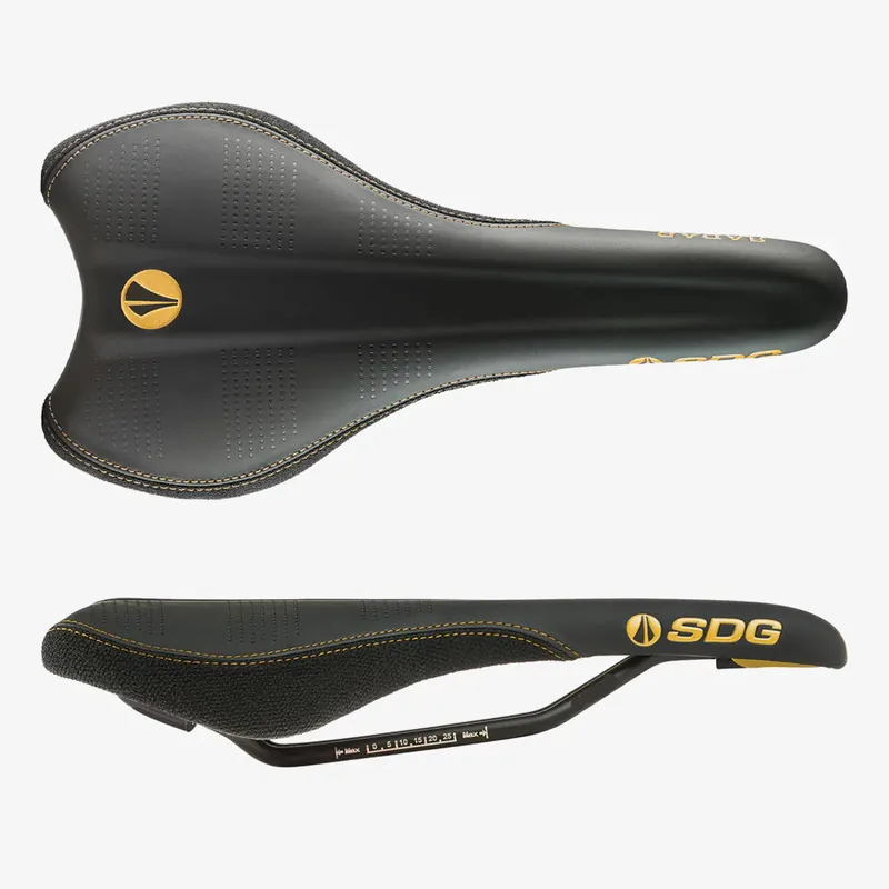 Sillín SDG RADAR MTN Rails Cr-Mo Negro/Oro