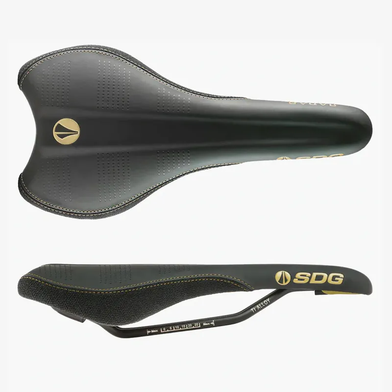 Sillín SDG RADAR MTN Rails Titanio-Aluminio Negro/Crema
