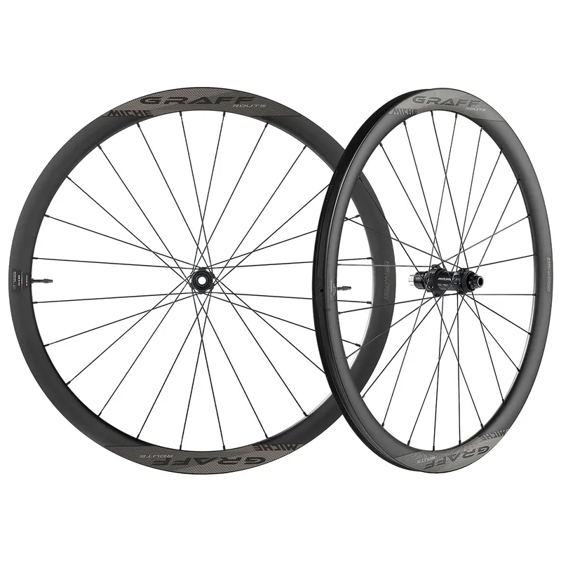 Par de ruedas MICHE GRAFF CARBONE DISC Tubeless Ready (Center Lock)