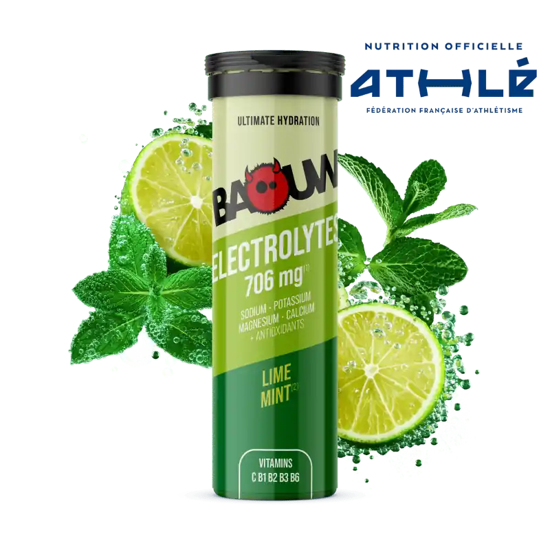 BAOUW Energy Drink (Tubo de 10 comprimidos) Lima/Menta