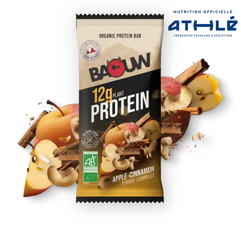 BAOUW BIO EXTRA Barrita Proteica Manzana/Canela (50g)