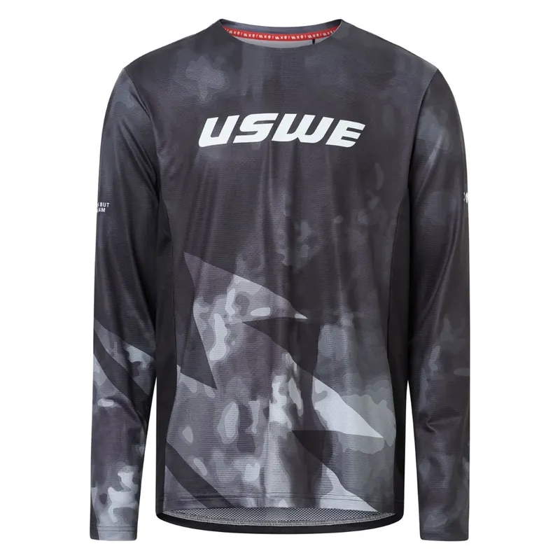 Maillot MTB USWE LUFTIG Manga Larga Negro