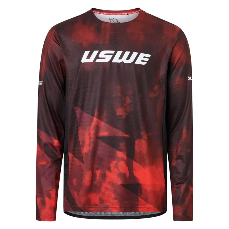 Maillot USWE LUFTIG MTB Manga Larga Rojo