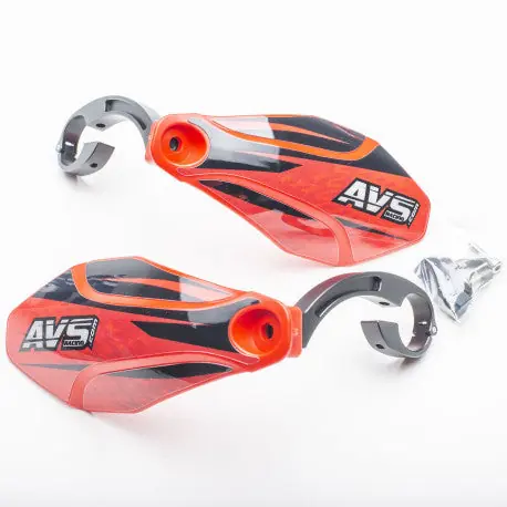 AVS KIT DECO Guardamanos Alu Leg Rojo/Negro