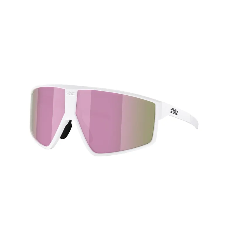 Gafas BLIZ P002 S Blanco Mate Rosa Lente Marrón