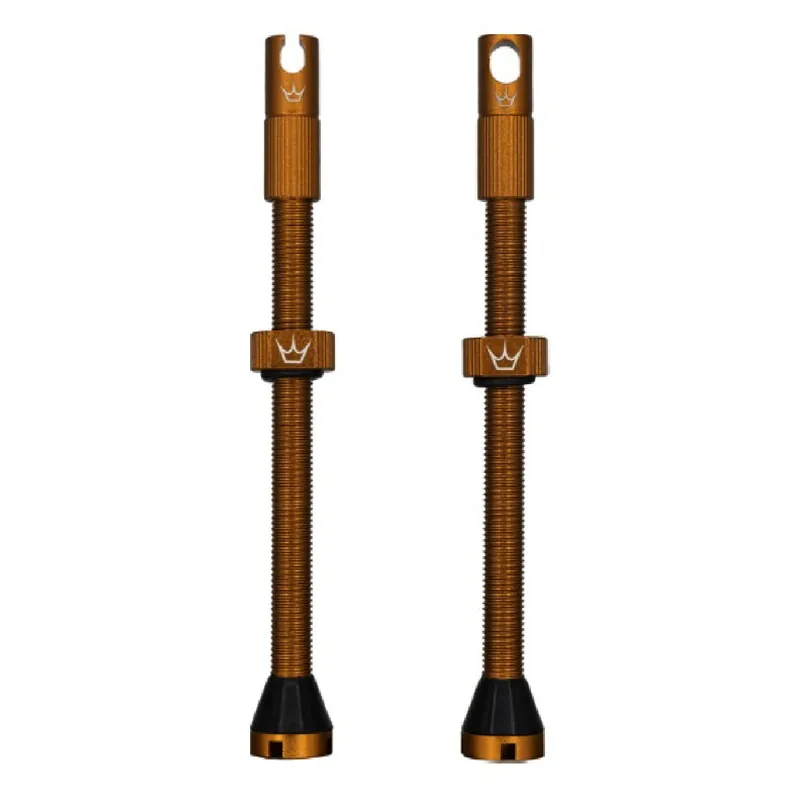 PEATY'S x Chris King MK2 Presta 80 mm Válvulas Tubeless (x2) Bronce