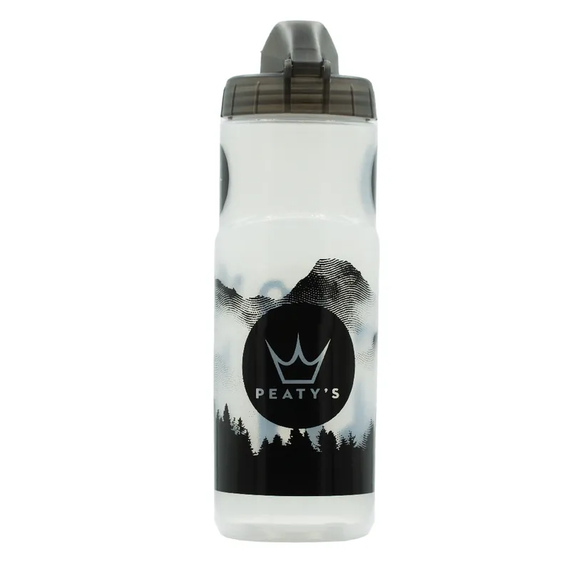 PEATY'S X FIDLOCK Kit de botella de montaña y portabotellas (600ml) Transparente