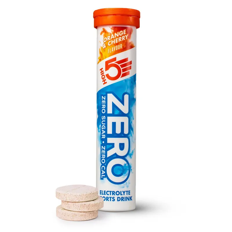High5 ZERO Comprimidos Hidratantes con Electrolitos (x20) Naranja y Cereza