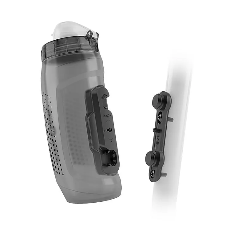Kit portabidón y portabidón FIDLOCK TWIST BIKE BASE 590 ml Ahumado