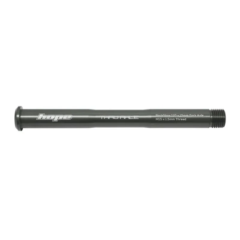 Eje de rueda delantera HOPE para horquilla ROCKSHOX Pike/Lyric/Zeb Ahumado