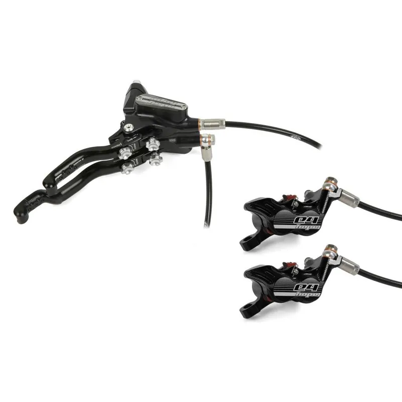 HOPE TECH 3 E4 DUO Freno recto doble Negro