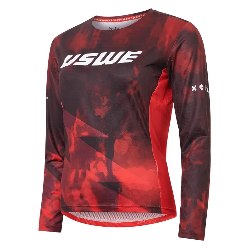 Maillot manga larga USWE LUFTIG MTB Mujer Rojo