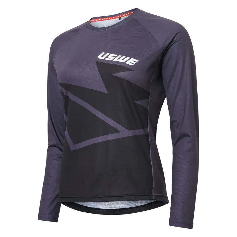 Maillot MTB USWE BERG Mujer Manga Larga Negro