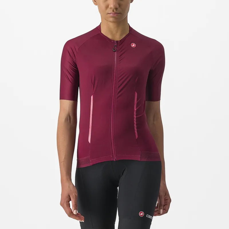 Maillot CASTELLI ENDURANCE W Mujer manga corta Burdeos