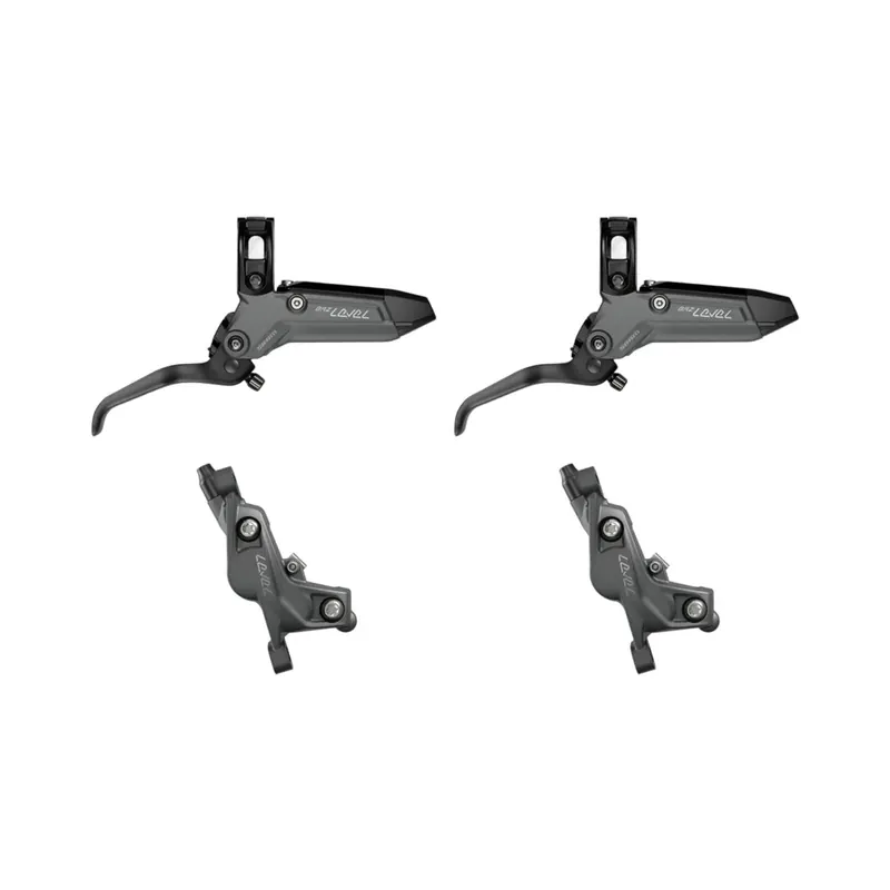 Par de frenos SRAM LEVEL BRONZE STEALTH Gris de 4 pistones