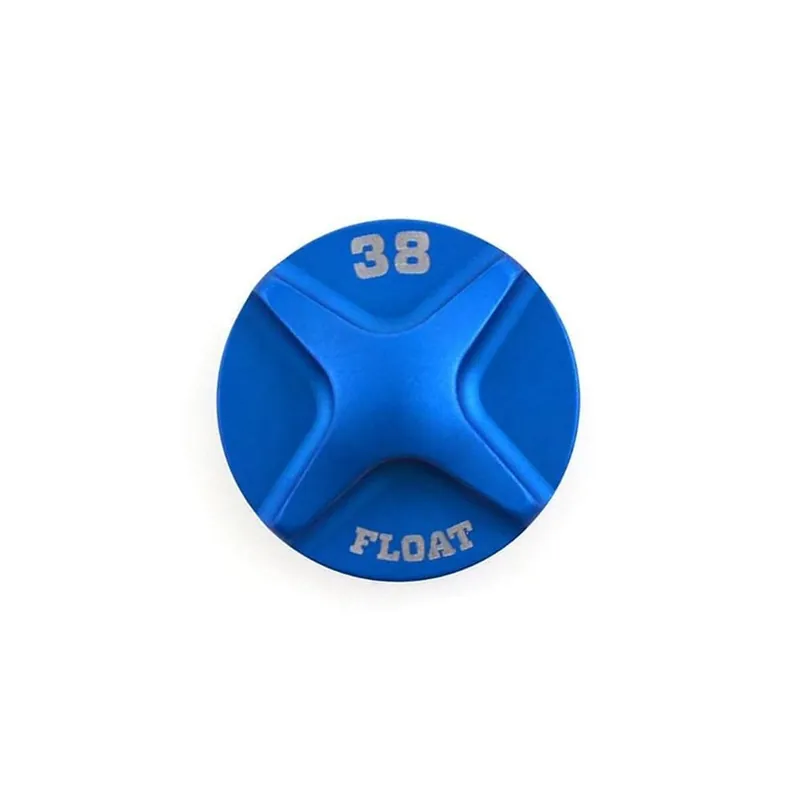 Tapa de valvula FOX RACING SHOX para horquilla FOX FLOAT 38 Azul