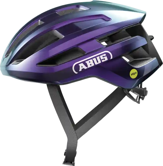Casco de carretera ABUS POWERDOME MIPS Flip Flop Púrpura