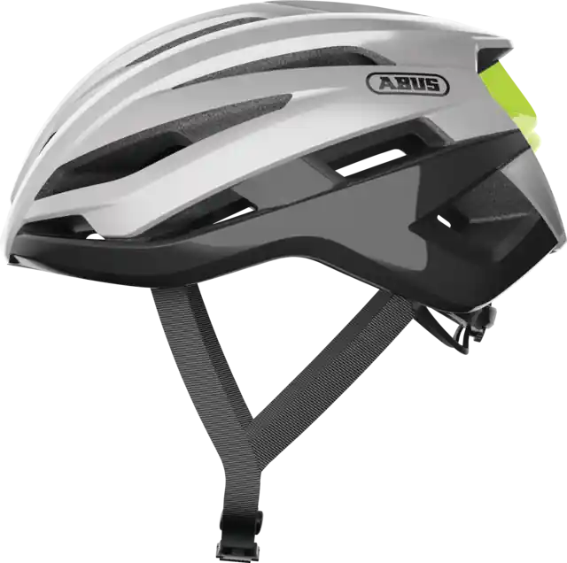Casco ABUS STORMCHASER Gleam Road Plata