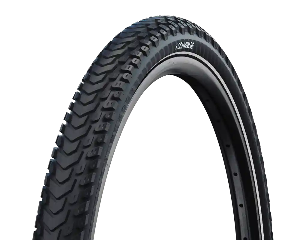 Neumático SCHWALBE MARATHON MONDIAL 700x50 ADDIX V-Guard Reflex TubeType Soft Negro
