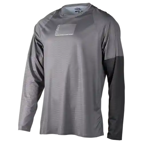 Maillot O'NEAL ELEMENT FR PALIN Manga Larga Gris/Negro