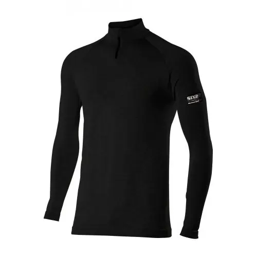 SIXS TS13 MERINOS Ropa interior de manga larga Negro