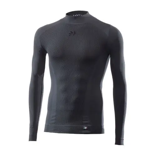 SIXS TS3 V2 Ropa interior de manga larga Gris/Negro
