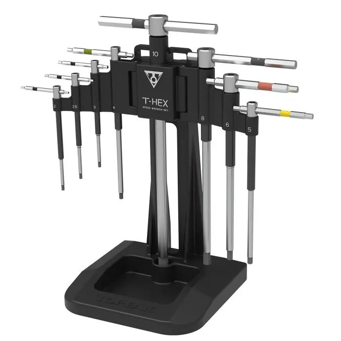 Juego de 8 llaves deslizantes hexagonales TOPEAK T-HEX
