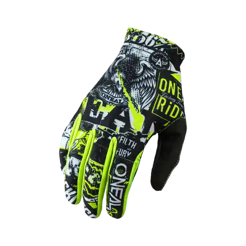 Guantes O'NEAL MATRIX ATTACK Junior Negro/Amarillo