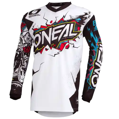 Maillot manga larga O'NEAL ELEMENT VILLAIN Niño Blanco
