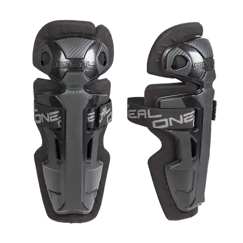O'NEAL PRO II RL CARBON LOOK CUPS Rodilleras Junior Negro