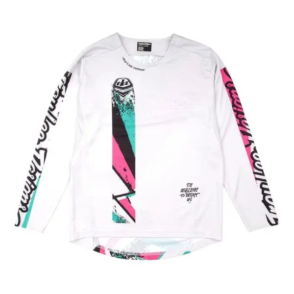 Maillot manga larga junior TROY LEE DESIGNS SPRINT FULL PULL Blanco