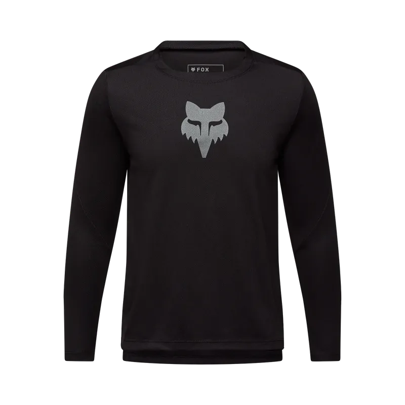 Maillot manga larga FOX RANGER HEAD Junior Negro