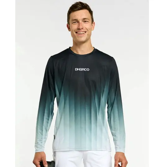 Maillot manga larga DHARCO RACE MIDNIGHT PRISM Verde