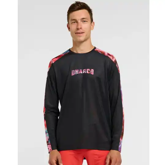 Maillot manga larga DHARCO RACE NEBULA Negro