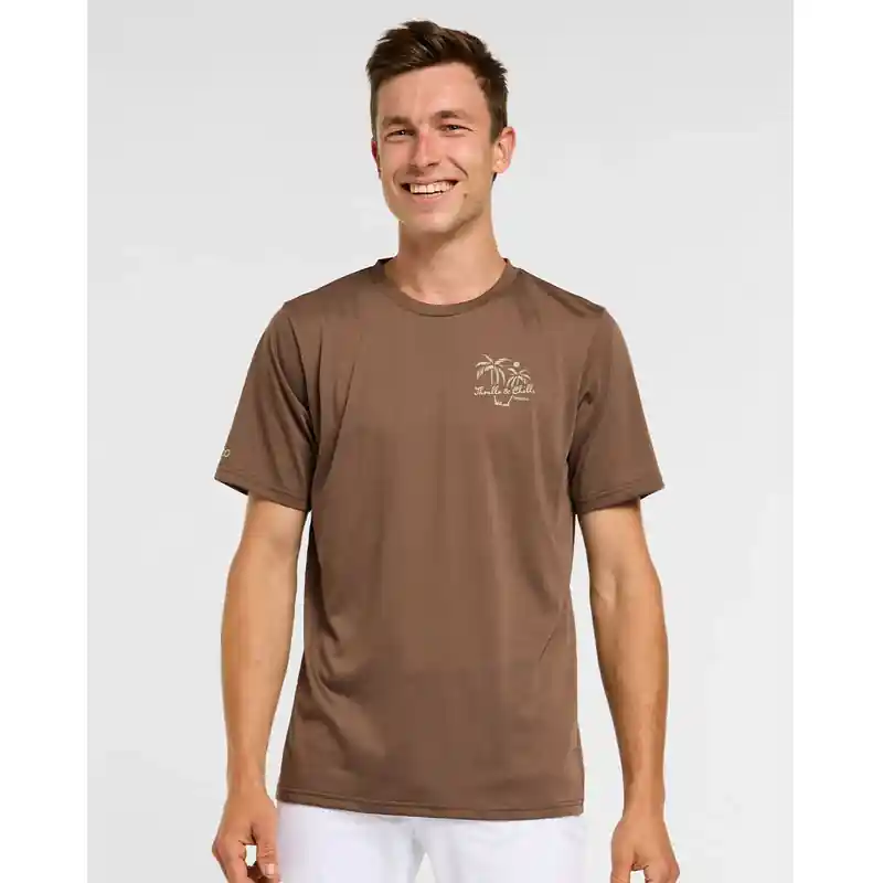 DHARCO TECH TEE HUSK Maillot de manga corta Marrón