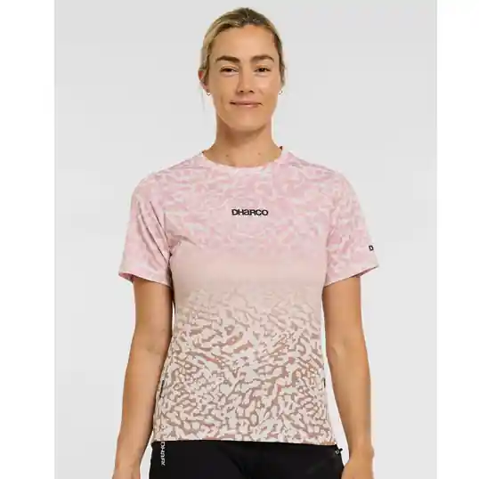 Maillot de manga corta para mujer DHARCO PRISCILLA Beige/Rosa