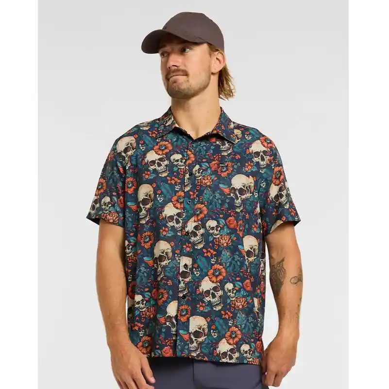 Camiseta técnica DHARCO TECH PARTY SKULLDUGGERY Azul