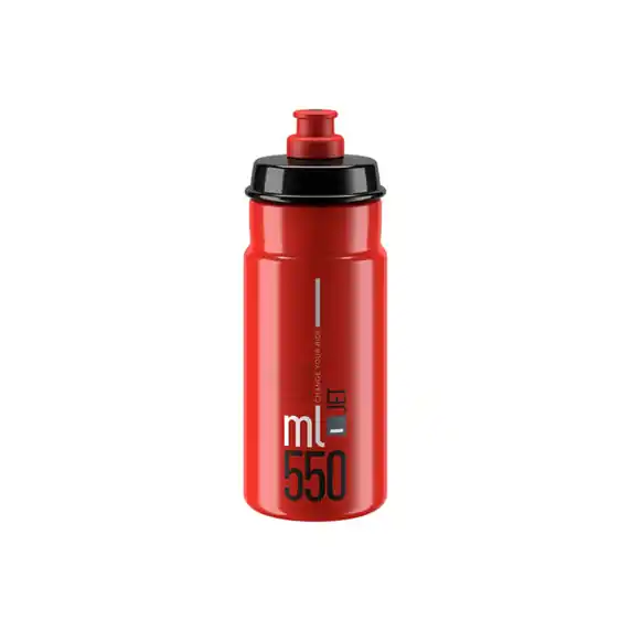 Botella de agua ELITE JET (550ml) Logo Rojo Gris