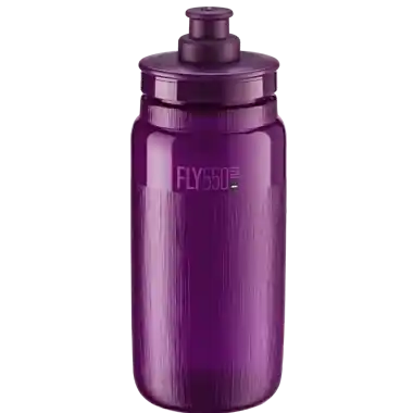 Botella de agua ELITE FLY TEX (550ml) Violeta Transparente